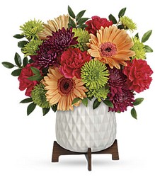 Mid Mod Brights Bouquet from Beecher Florist, flower delivery in Beecher